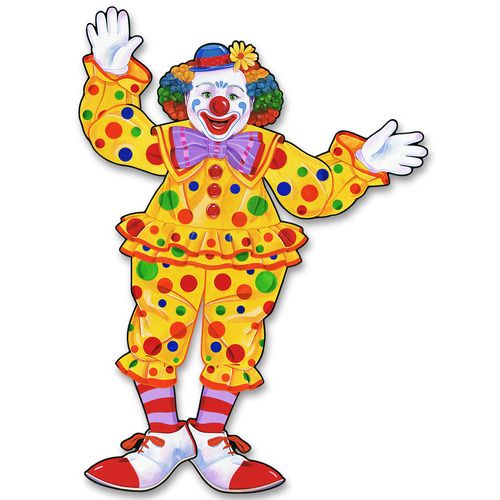 Circus Birthday Party Ideas on Circus Clown Cutout   Decorations   Amols  Fiesta Party Supplies